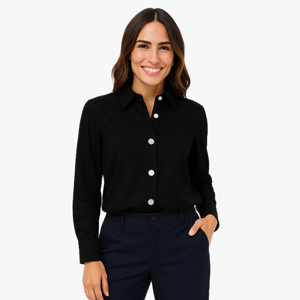 Elegantes Damen Hemd mit Knöpfen