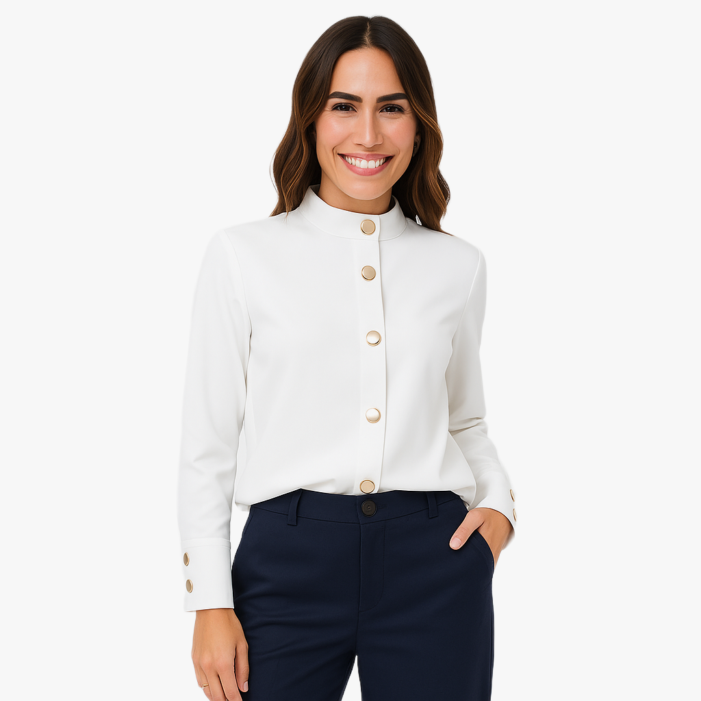 Elegantes Damen Hemd mit Knöpfen