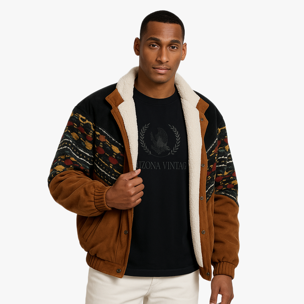 Vintage Herren Winterjacke im modernen Stil